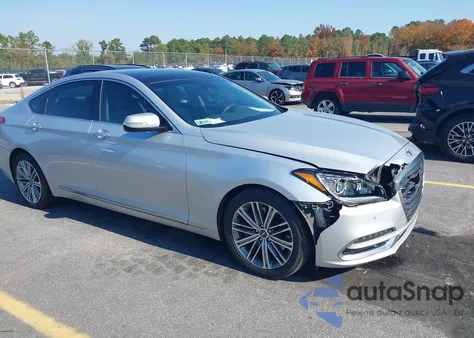 2018 Genesis G80 3.8 из США, поврежденный, VIN KMHGN4JE4JU230664